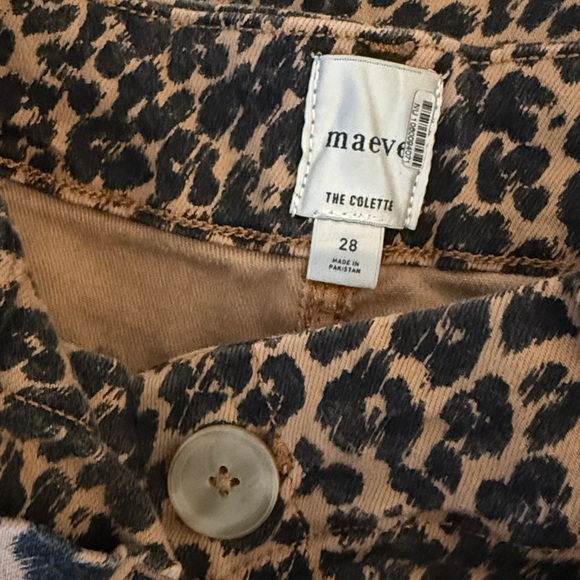 Maeve The Colette Leopard jeans - Picture 2 of 4
